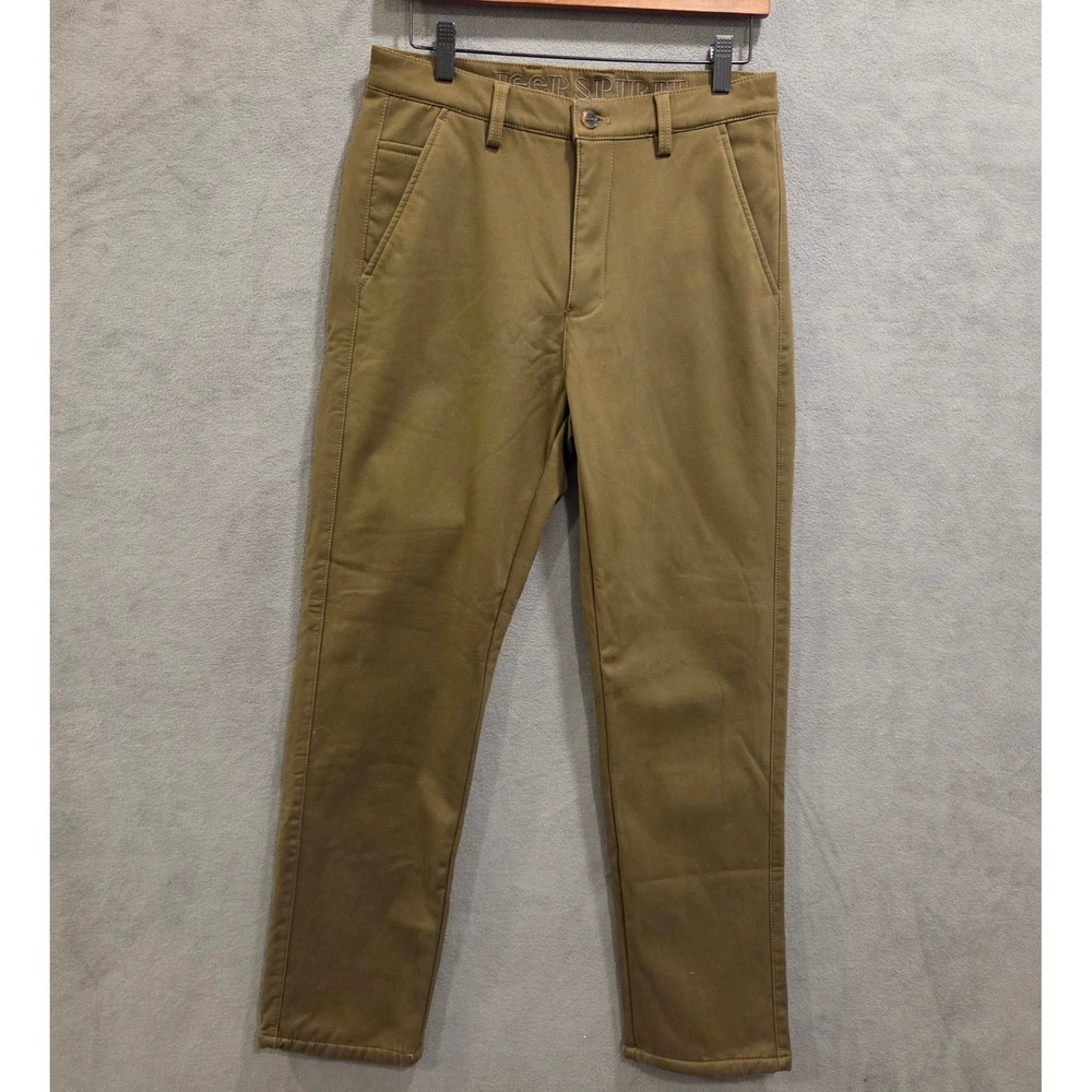 Jeep Spirit Fleece Lined Chino Pants Men's Size 30 Gorpcore Utility Workwear